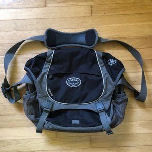 Osprey Astro Messenger Bag in gray and black - great shape